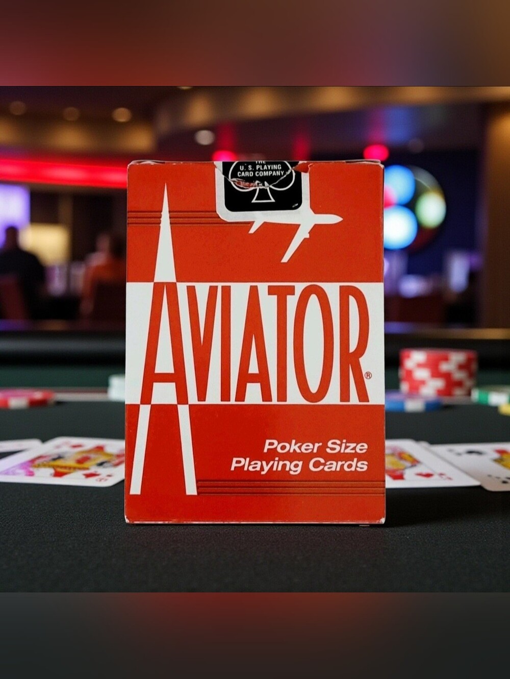 2017 AVIATOR Poker Size Playing Cards Aviator Poker 914 Red Deck Unsealed Box